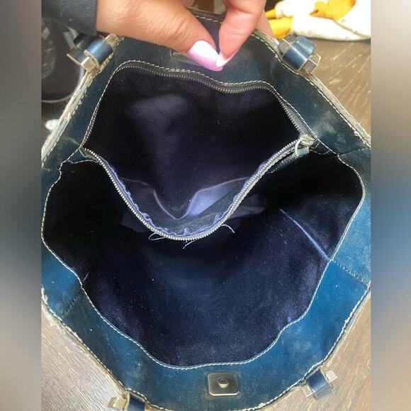 Fendi Tote Bag Zucca Zucchino Monogram FF Logo Brown Canvas Leather Vintage - Picture 13 of 13